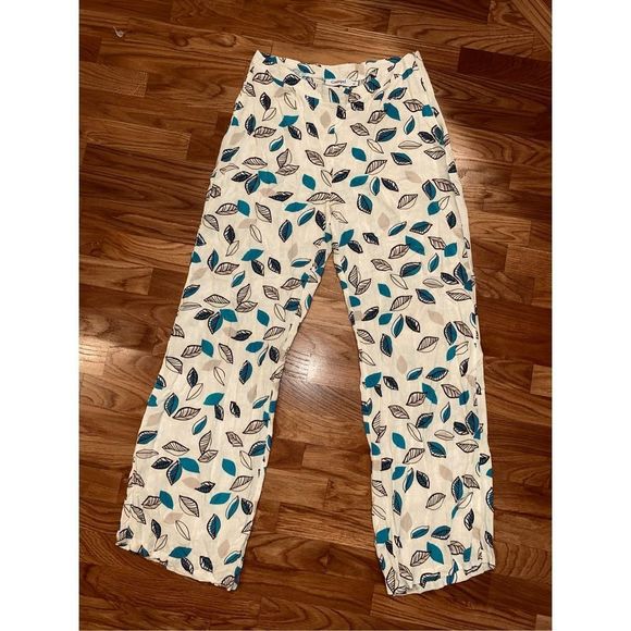 Connipel Yellow WIDE-LEG PRINTED TROUSERS Pants Size IT 42 / US Small - Picture 1 of 12